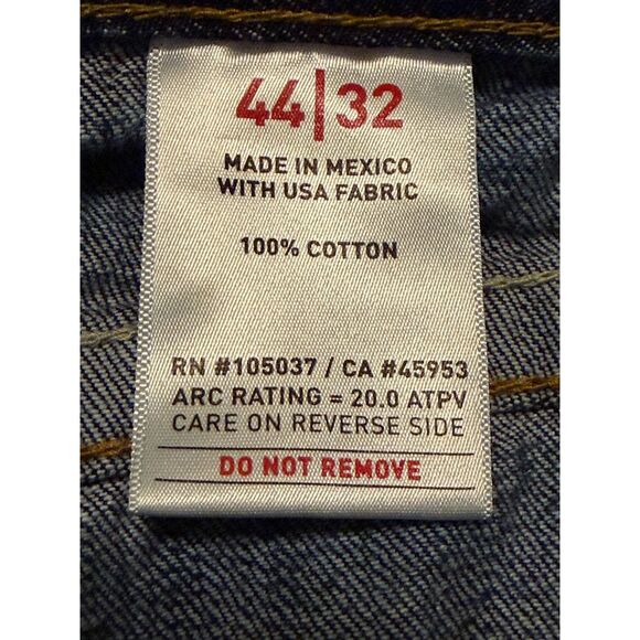 Ariat Work FR Men's Jeans Low Rise M4 Boot Denim Dark Wash Size 44 x 32 - Picture 4 of 9